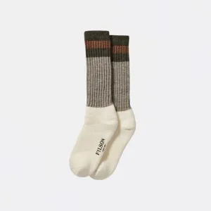 1970’s Logger Thermal Sock (Green   Brown)
