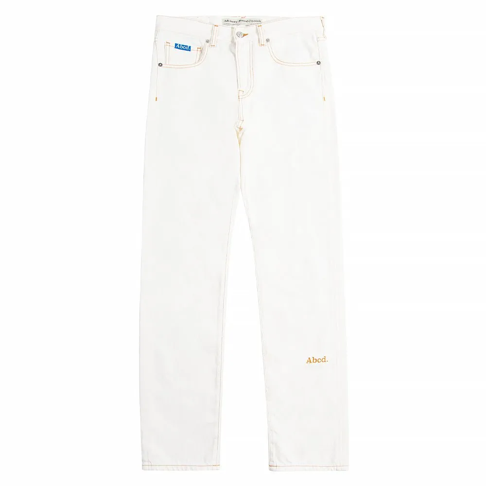 Abcd Slim Fit Denim | White