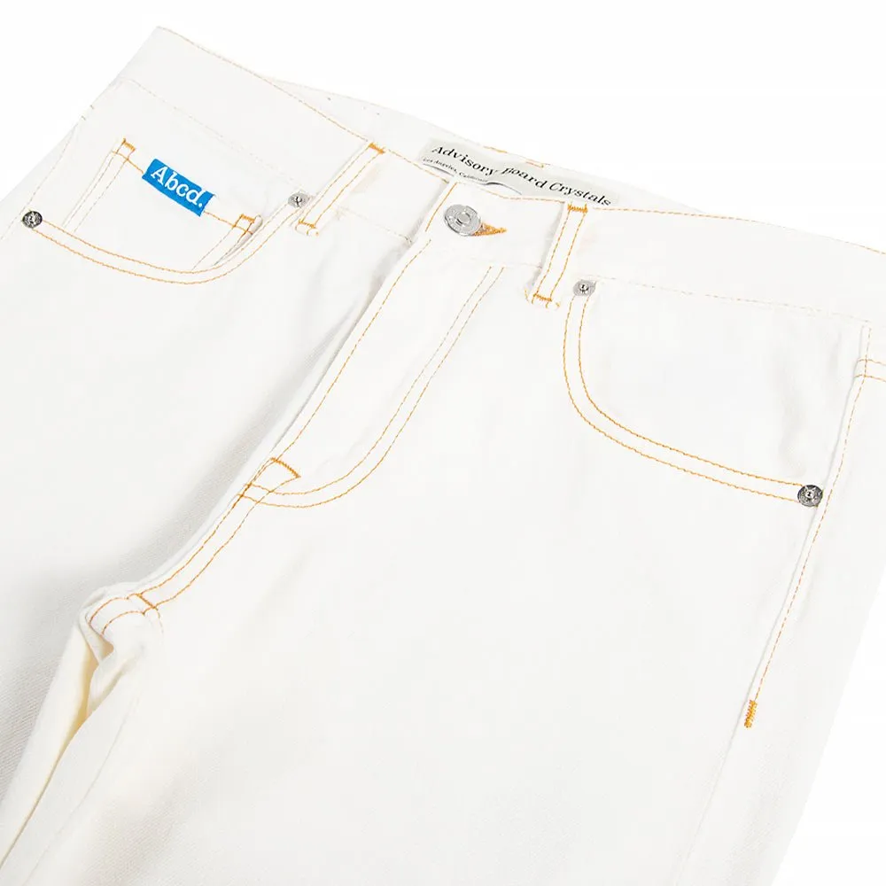 Abcd Slim Fit Denim | White