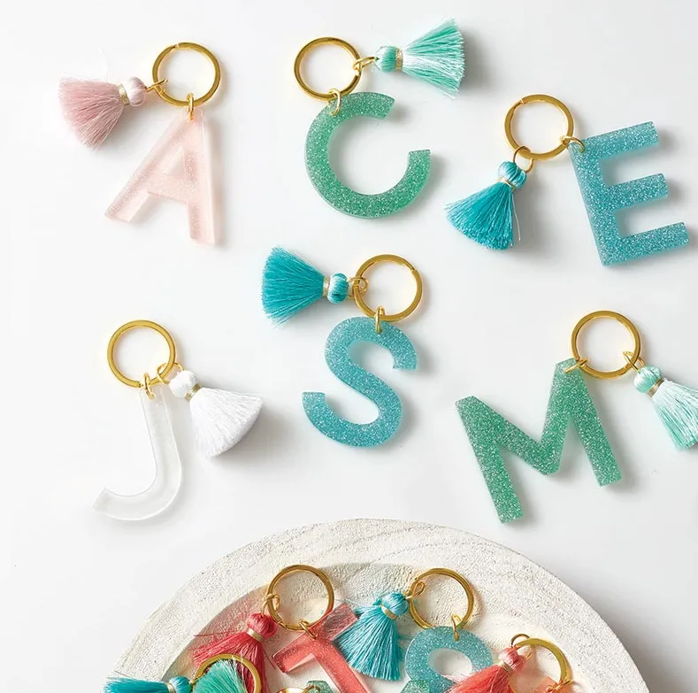 Acrylic Letter Keychain