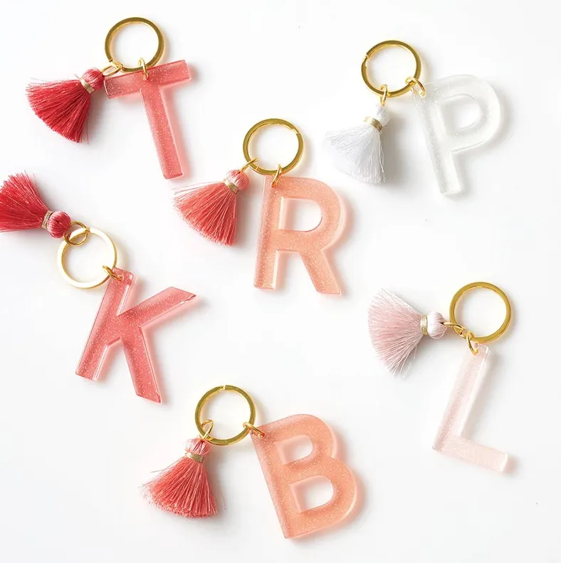 Acrylic Letter Keychain