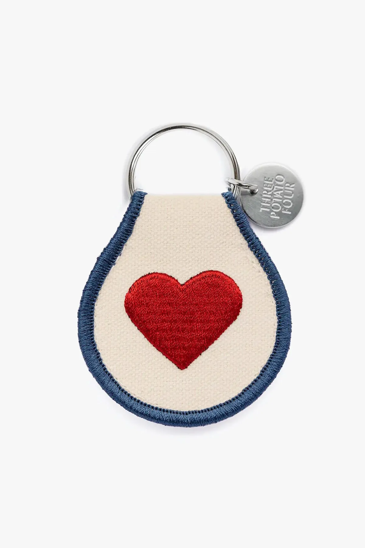 Classic Heart Patch Keychain