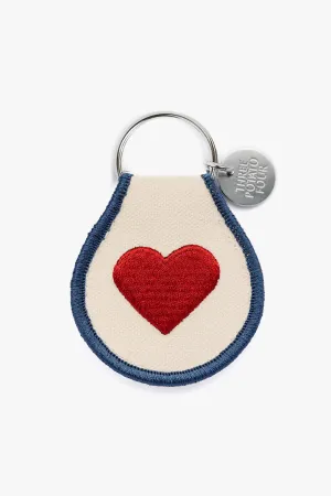 Classic Heart Patch Keychain