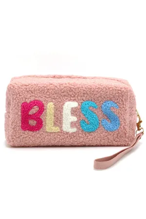 Cozy Teddy Fur Pouch-Bless