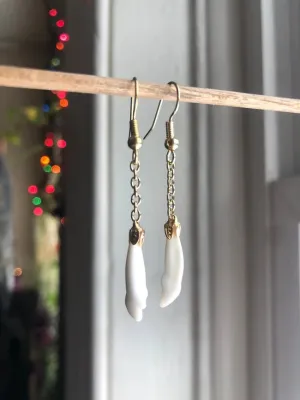 Dangling Incisor Earrings