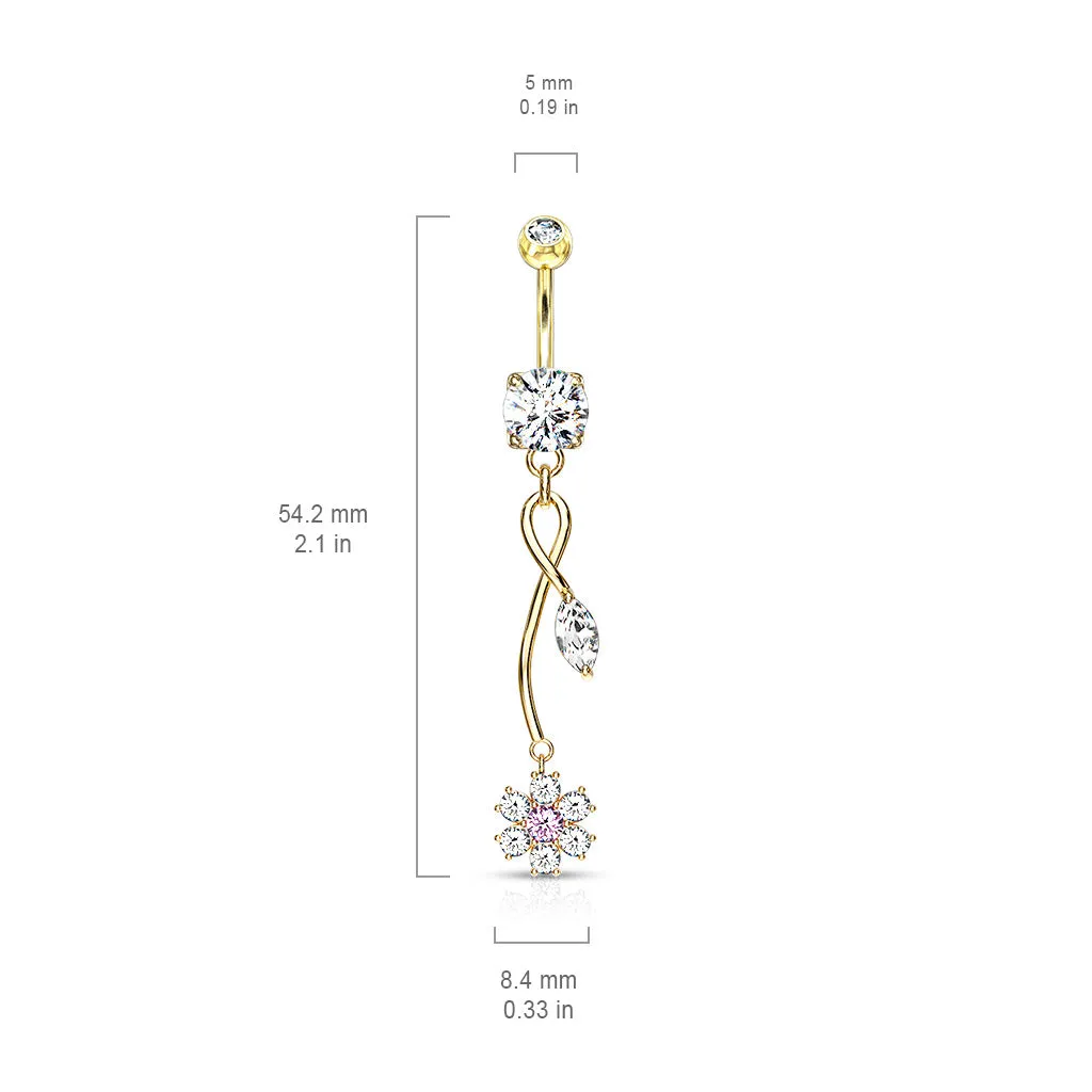 Fantasía Orchid Zenith Belly Ring