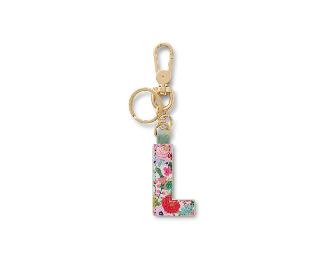 Garden Party Monogram Keychain