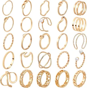Generic Assorted Gold Rings- Variety of Sizes