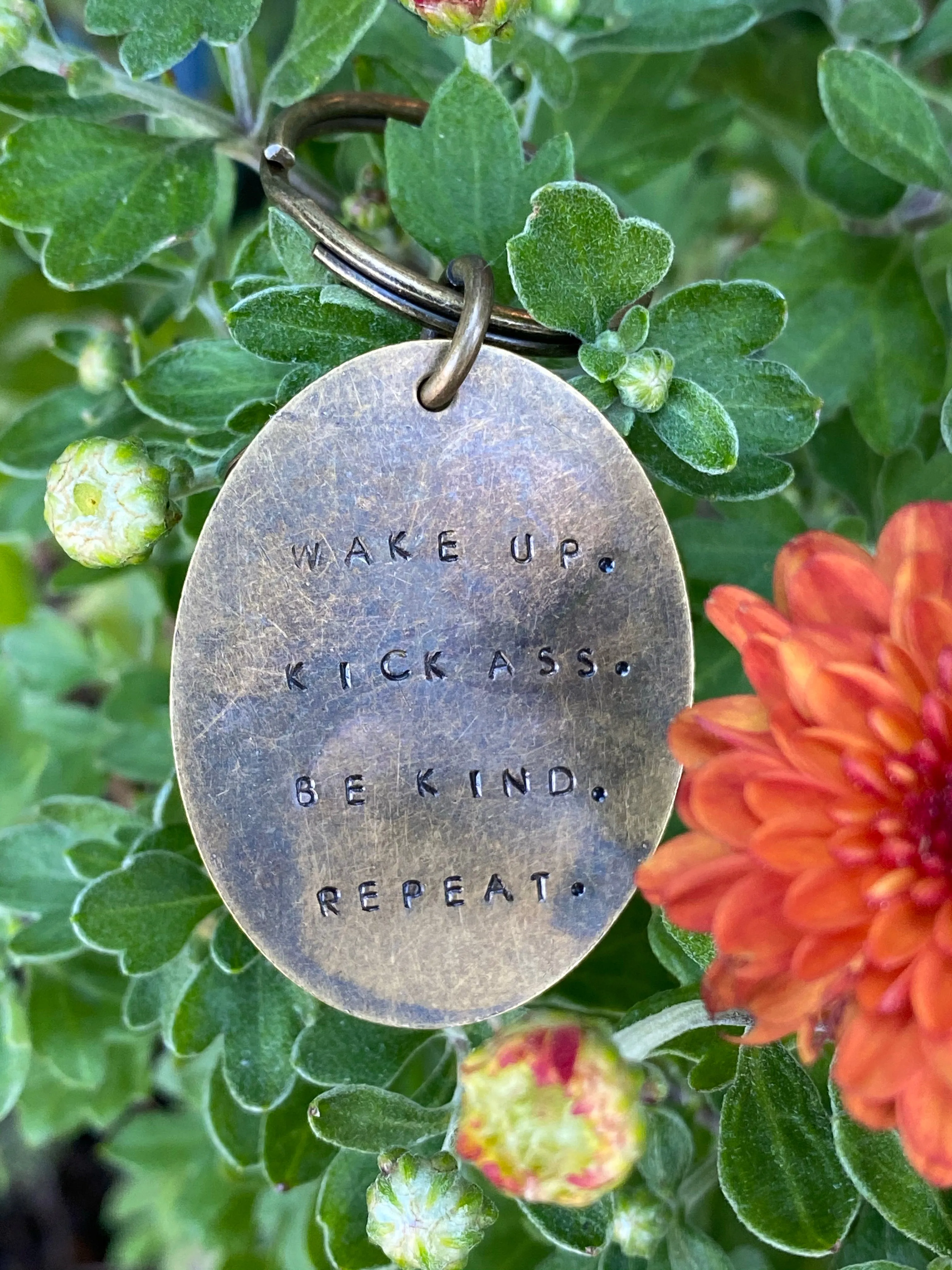 Hand Stamped Keychains made in USA