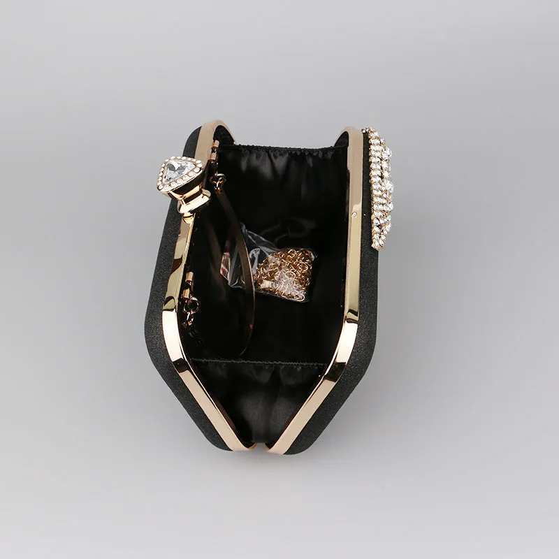 Imitation Diamond Retro Versatile Clutch Bags