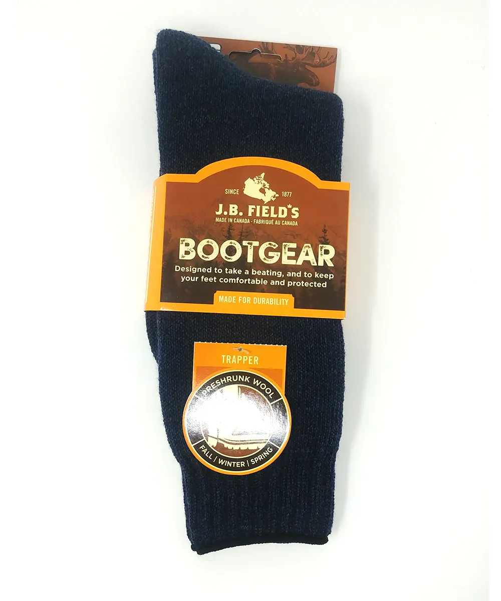 J.B. Field's "Trapper" Wool Thermal Boot Sock