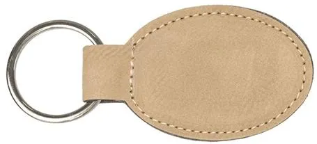 Keychain Leather Oval