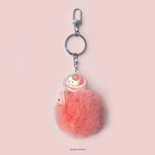 LOKA MADE Keychain: Sanggo Sweet Tooth Pompom