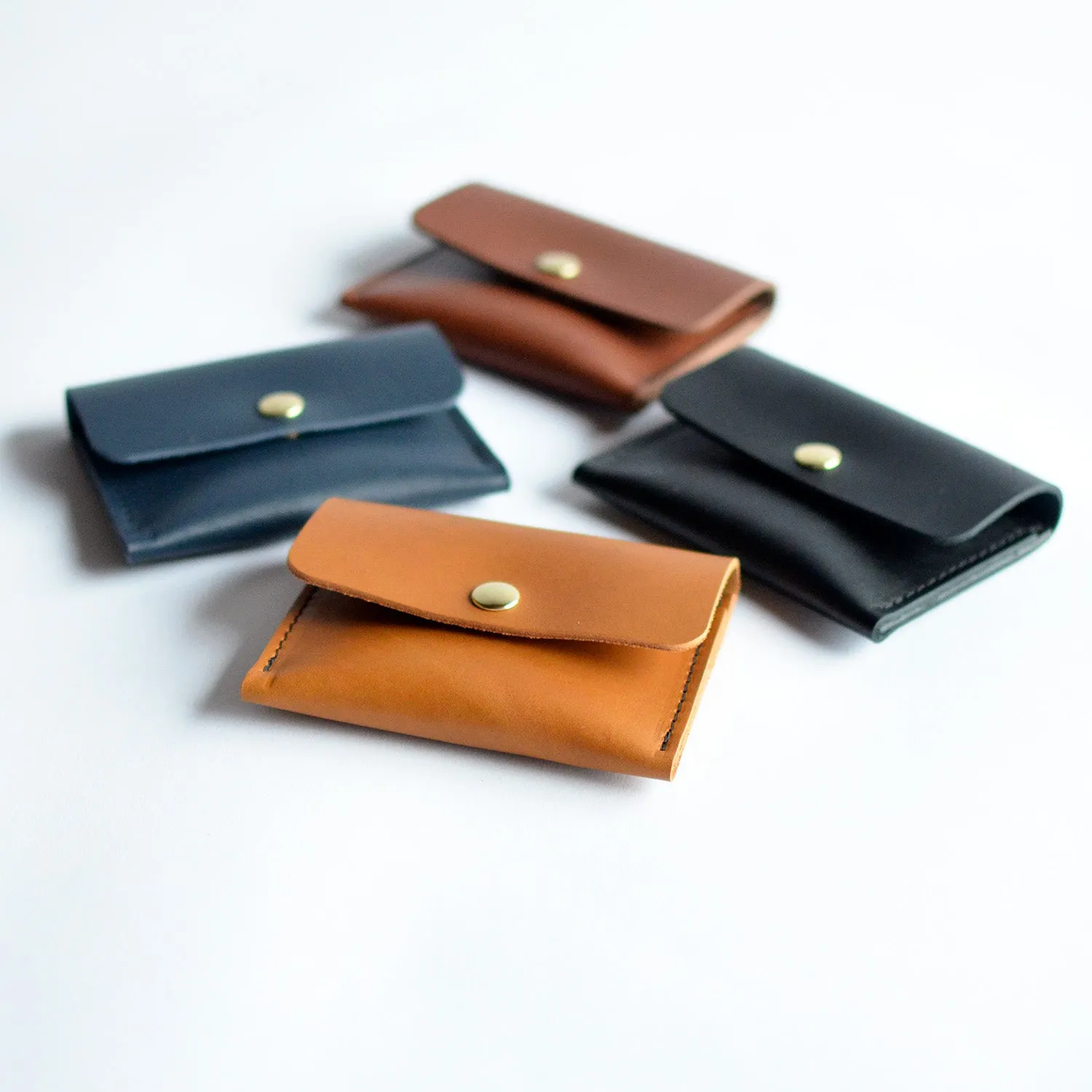 Mini Wallet - Black Leather