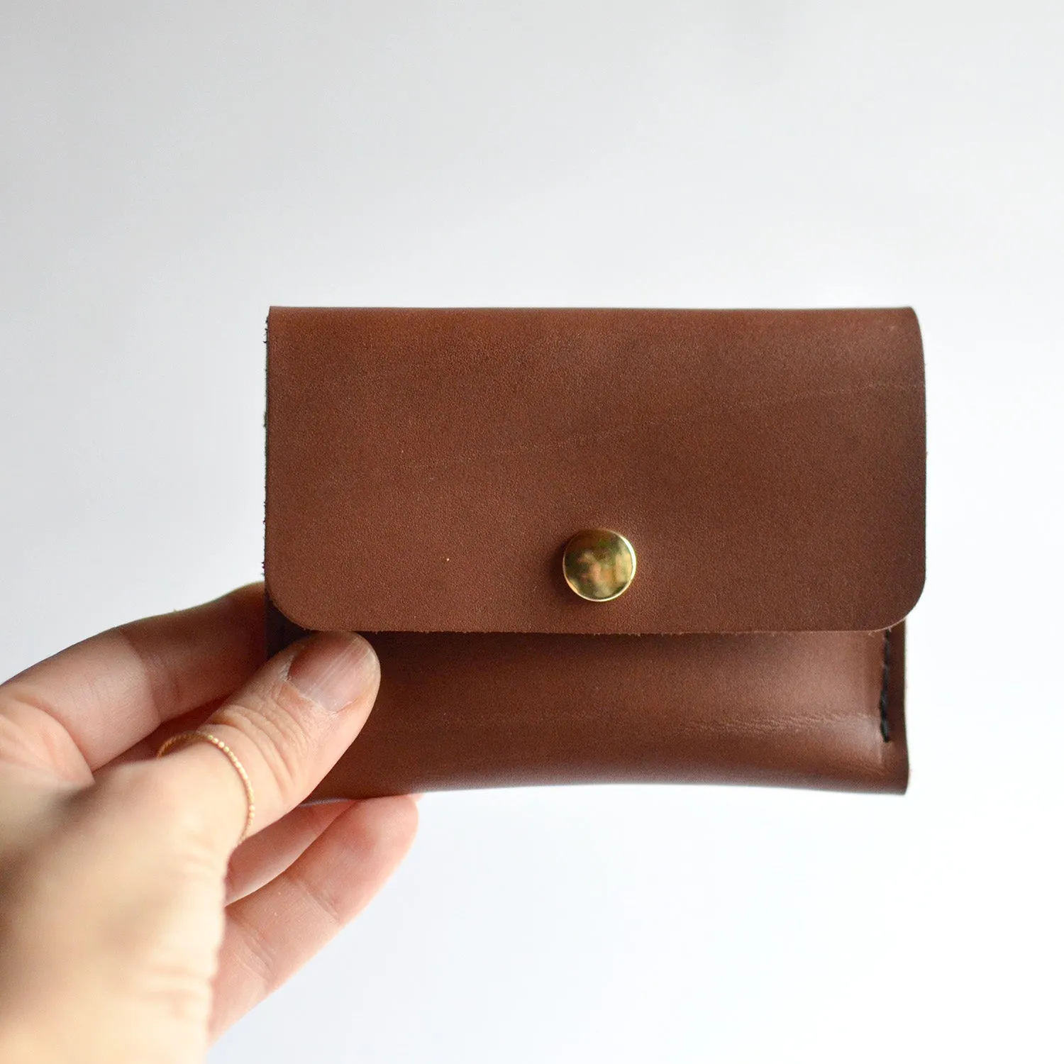 Mini Wallet - Black Leather