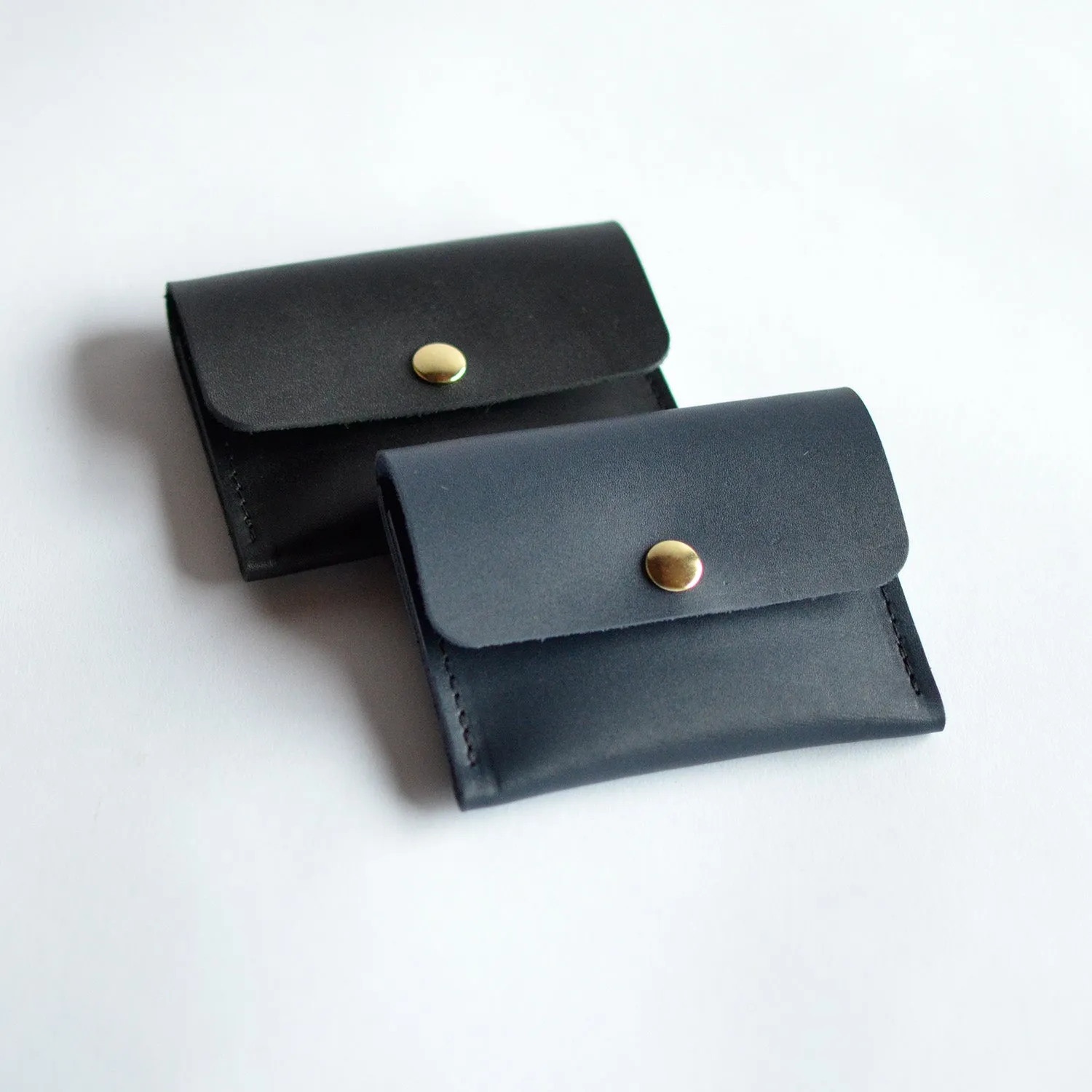 Mini Wallet - Black Leather