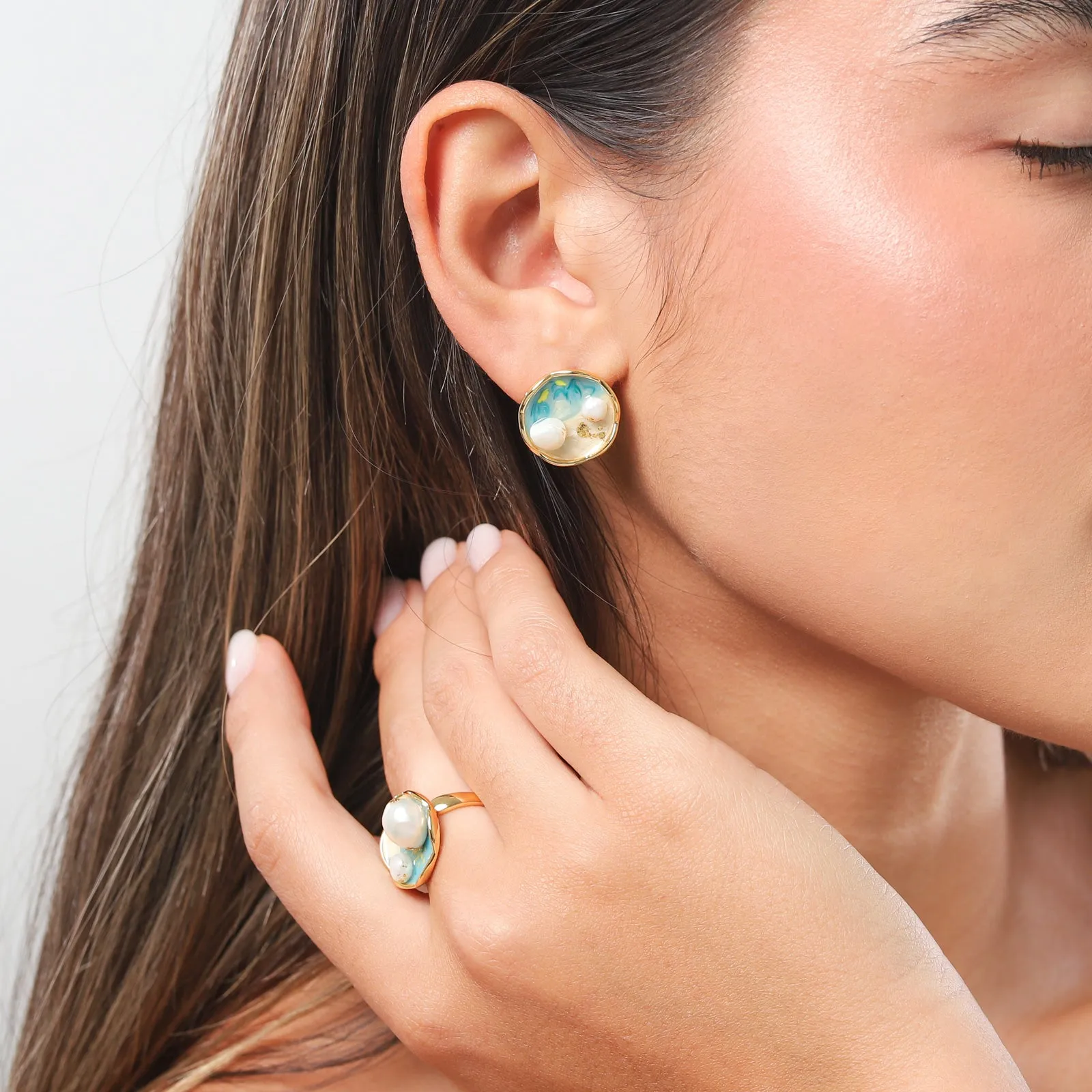 Ocean Wave Earrings