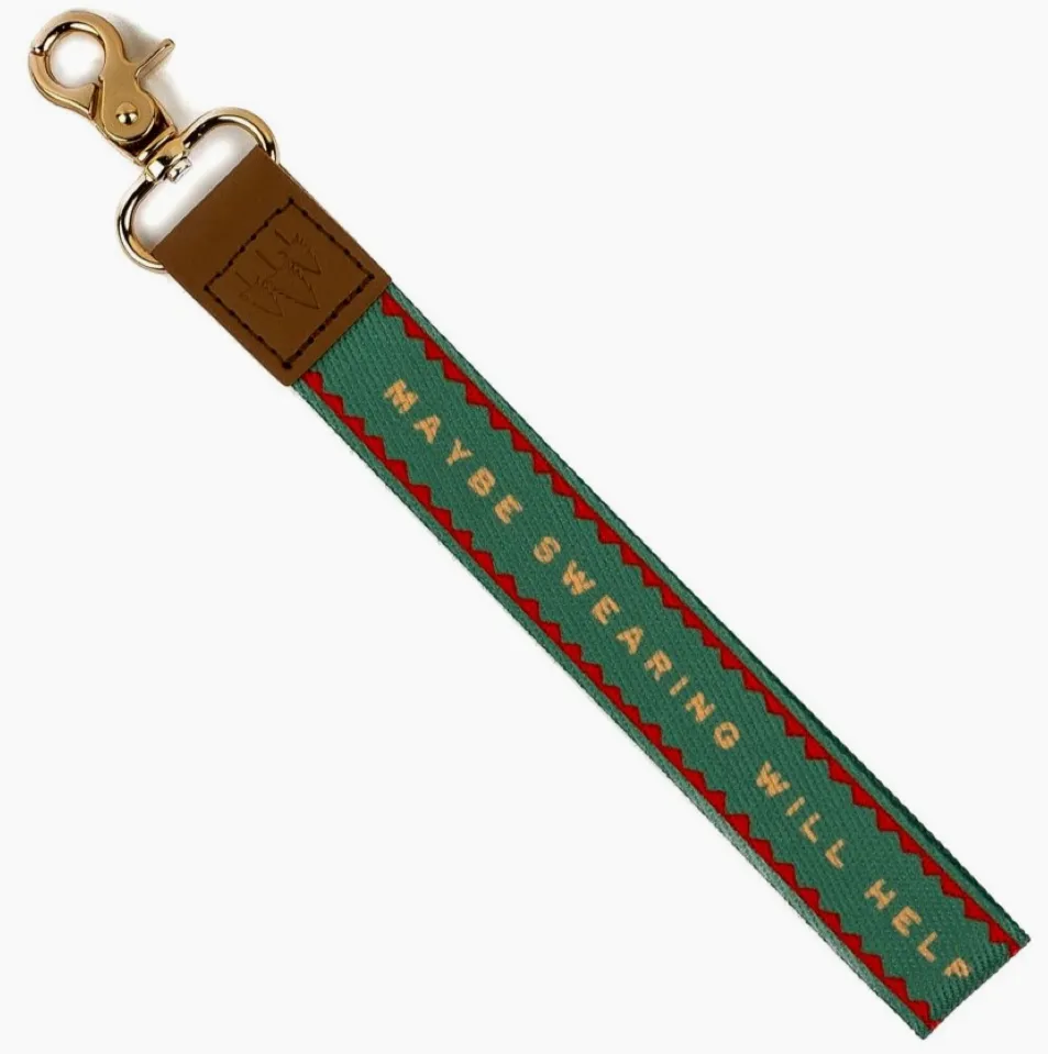 Patterned Wristlet Keychain