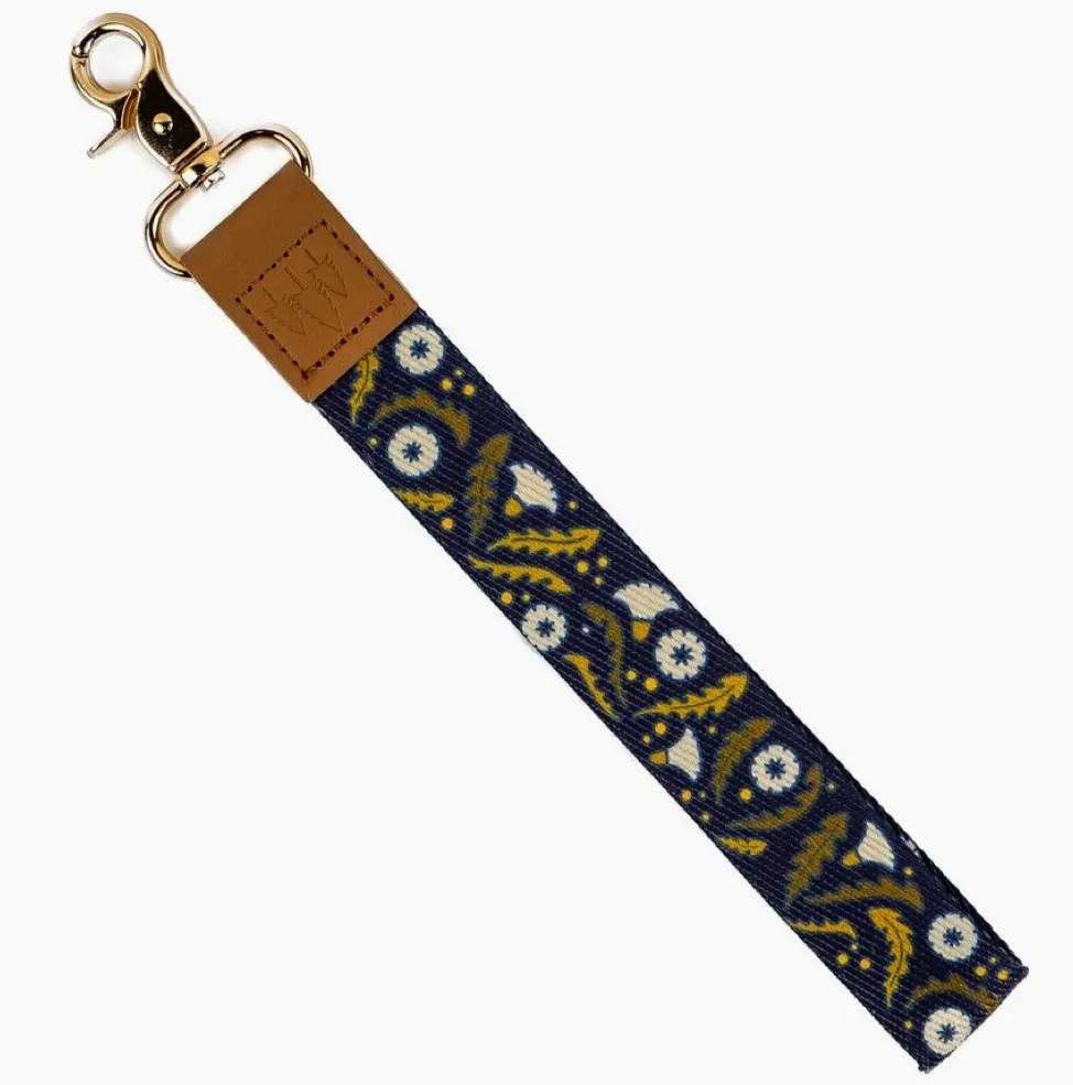 Patterned Wristlet Keychain
