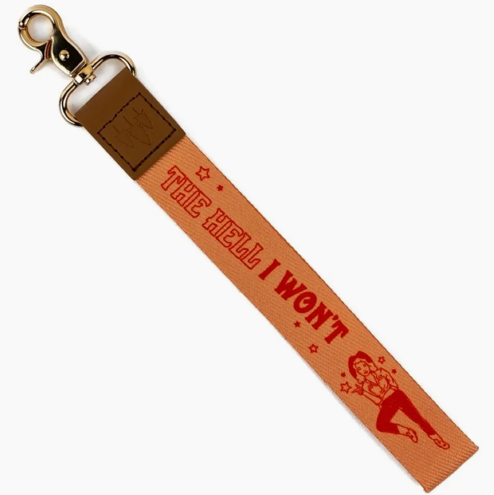 Patterned Wristlet Keychain