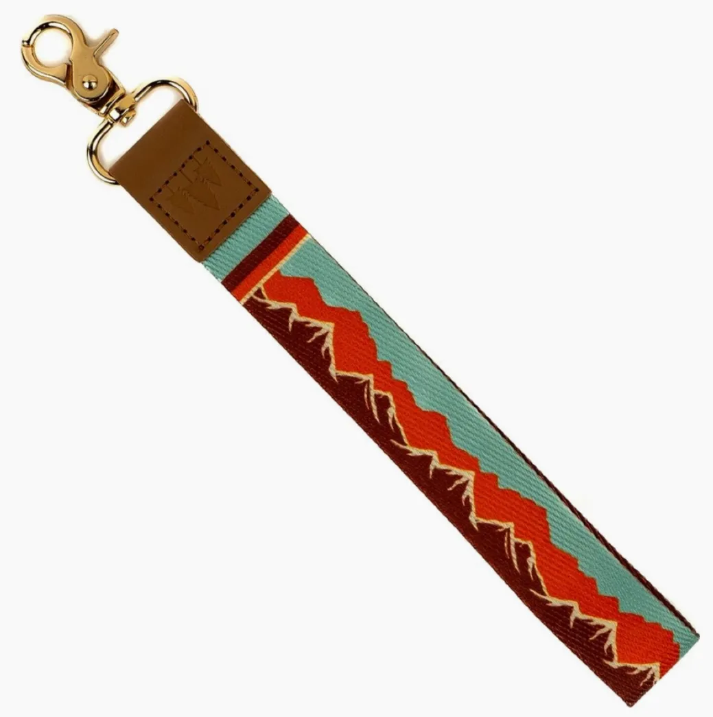 Patterned Wristlet Keychain