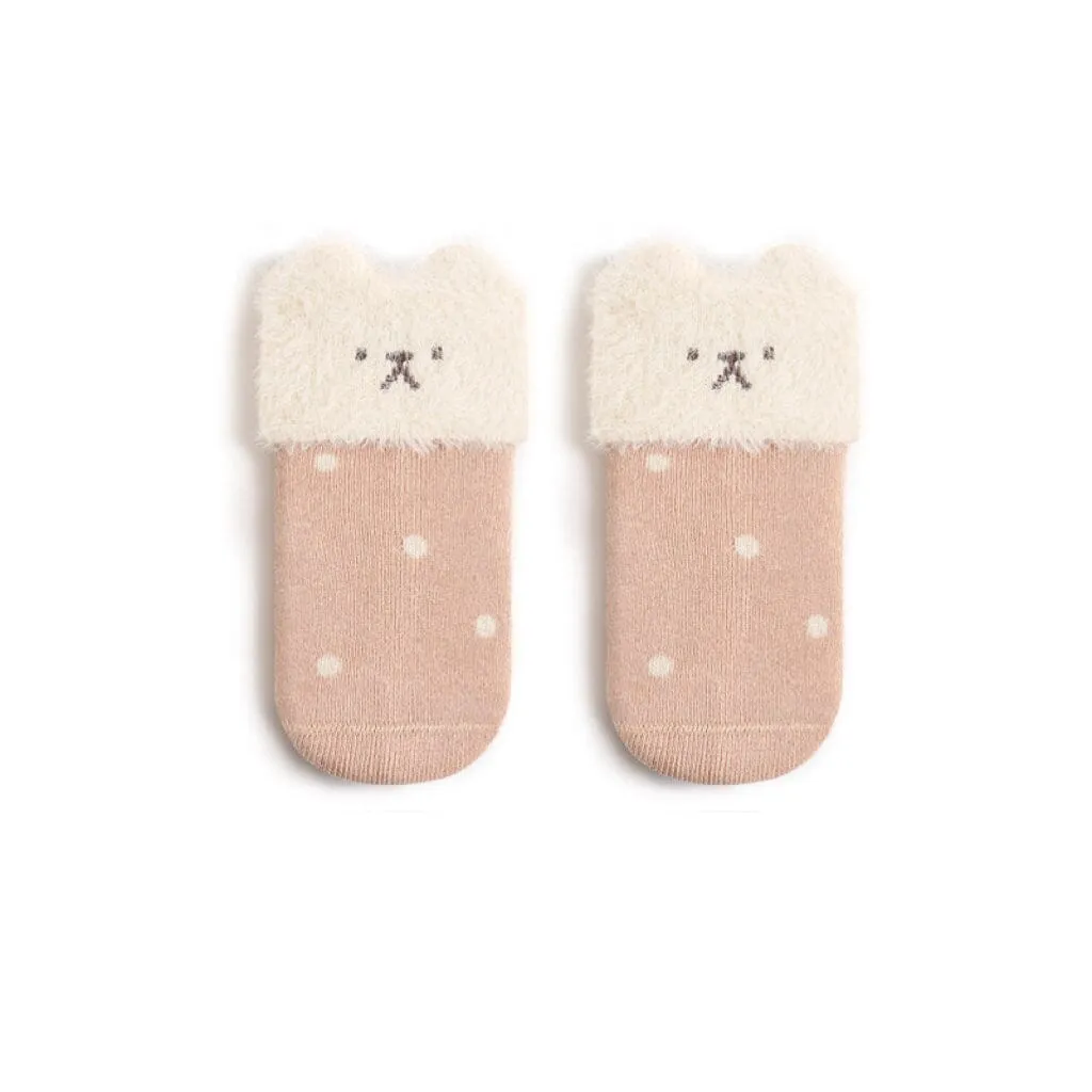 Polka Dot Bear Winter Thick Baby Socks