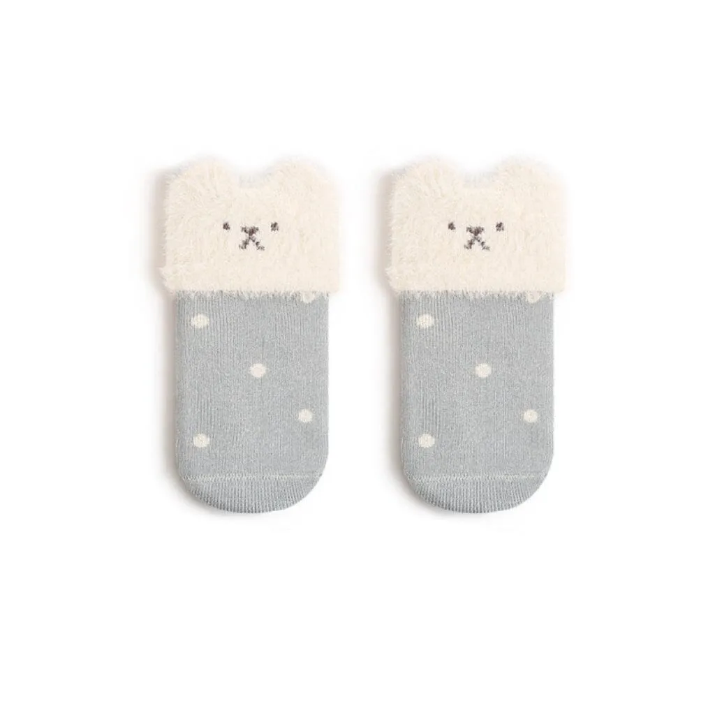 Polka Dot Bear Winter Thick Baby Socks