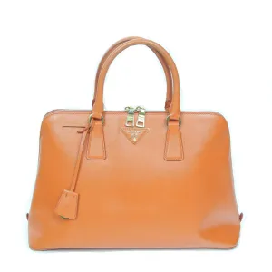 Prada | Orange Leather Satchel