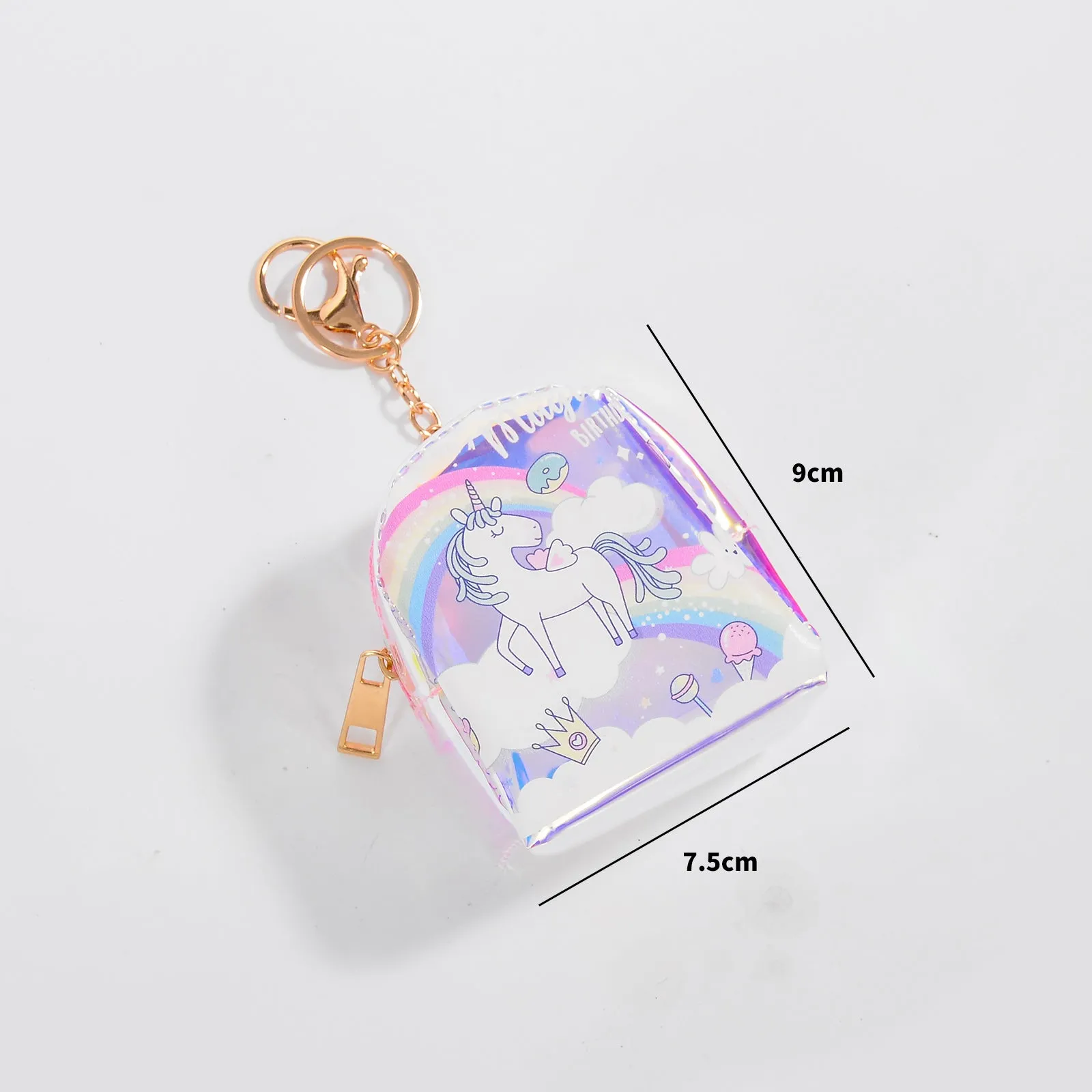 Unicorn 2in1 Coin Pouch And Keychain.