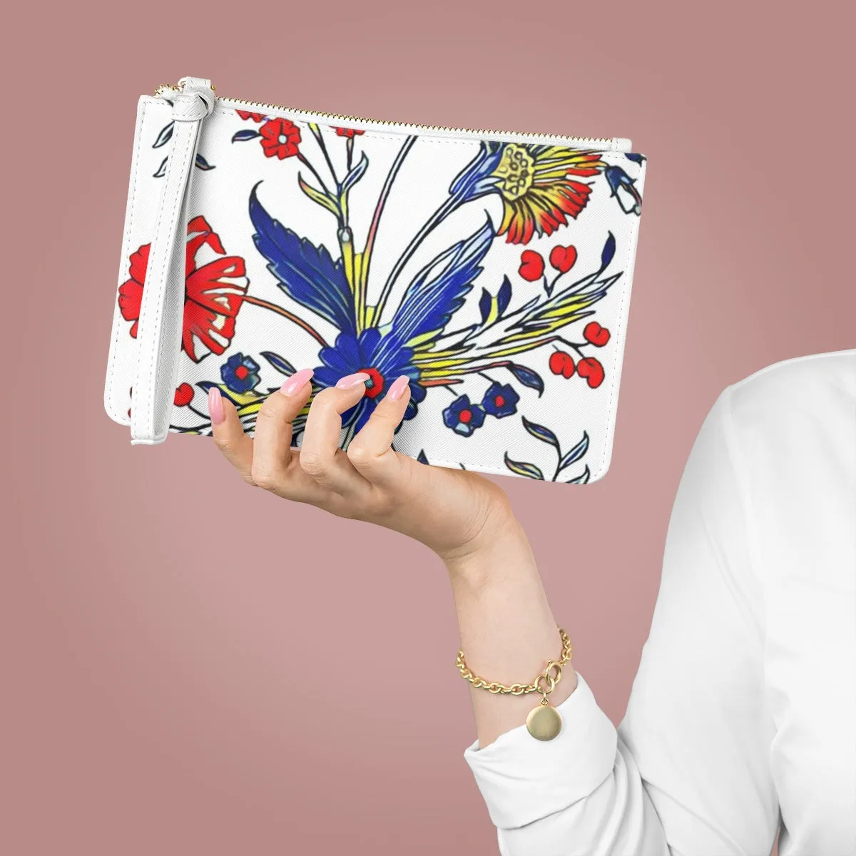 Updated 1909 Floral Print Clutch Bag