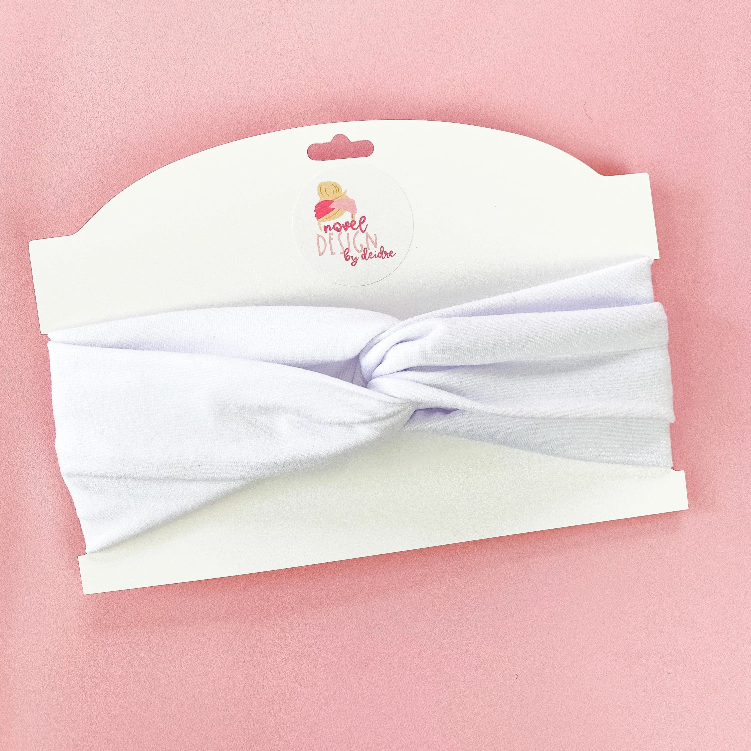 White Twist Turban Headband