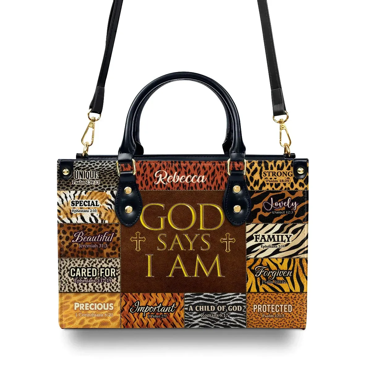 Women of Faith™ | “God Says I Am” & “Armor of God”- Leather Bags